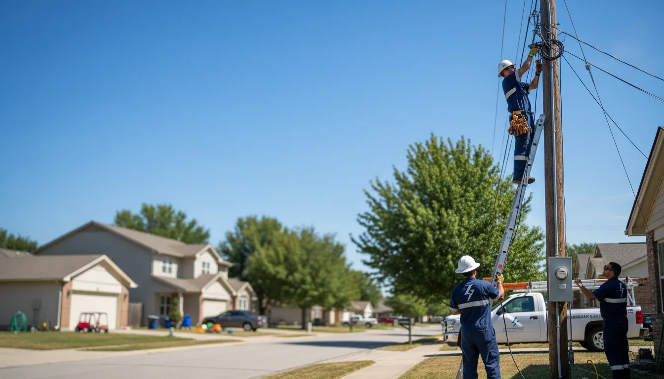 Residential electrician providing installation services in Lampasas, TX